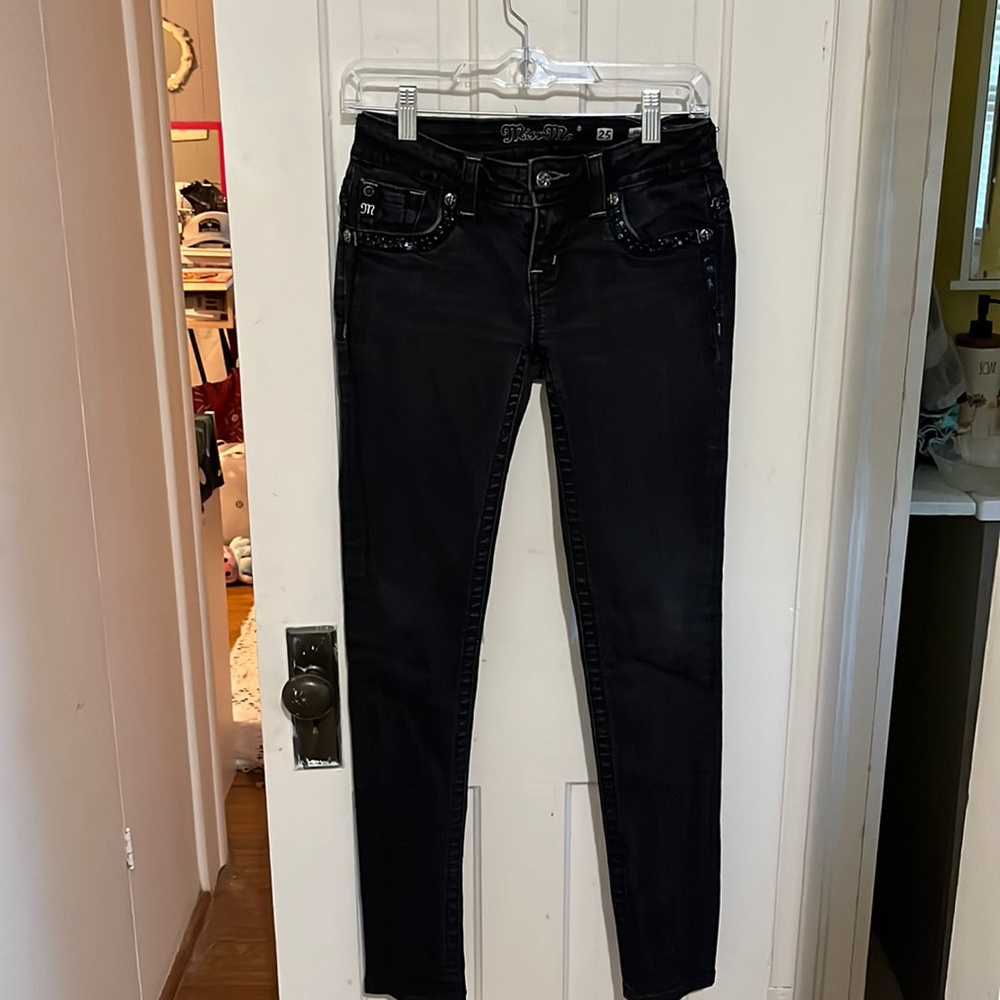 Black Miss Me Skinny Jeans